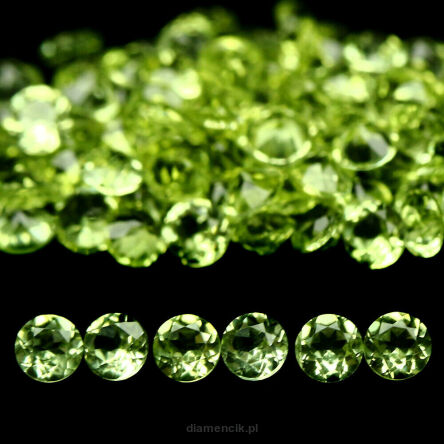 Perydot oliwin fasetowany 2,3 mm 103 szt.