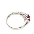 Pierścionek z rubinem i cyrkonami - 3