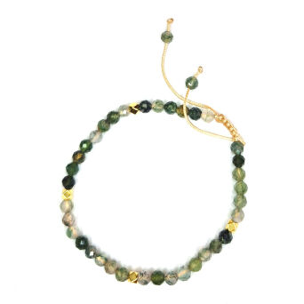 Bransoletka z agatów mszystych