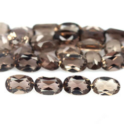 Kwarc dymny fasetowany 6x4 mm 35 szt.