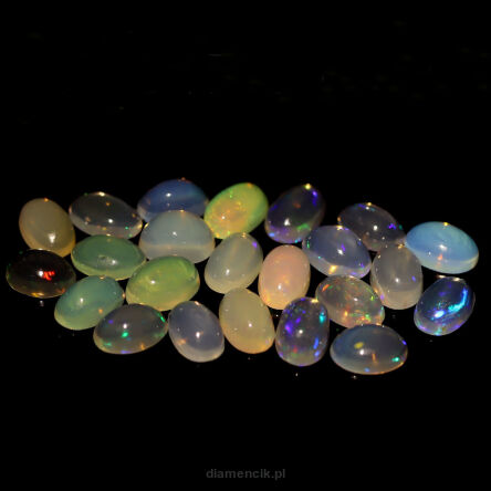 Opal multicolor 6x4 mm 24 szt.