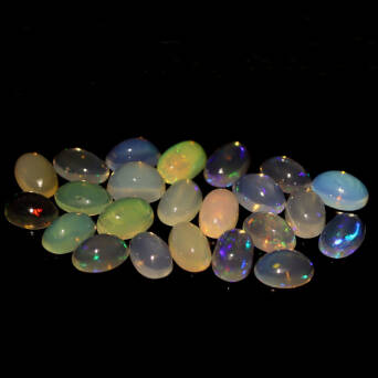 Opal multicolor 6x4 mm 24 szt.