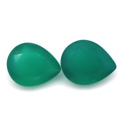 Agat fasetowany 10x8 mm para