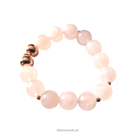 Bransoletka z różowymi kwarcami