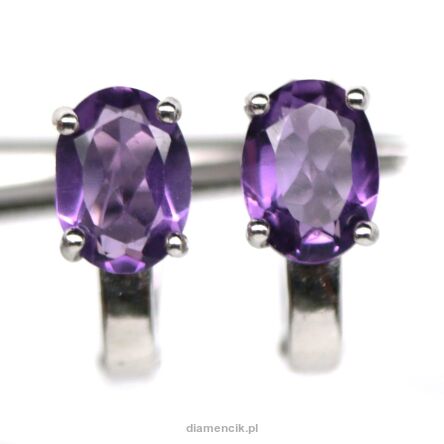 Kolczyki z ametystami