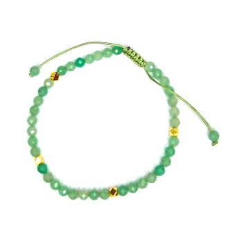Bransoletka z zielonych awenturynów