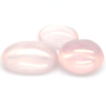 Różowy kwarc kaboszon 3 szt.