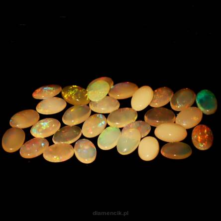 Opal multicolor 6x4 mm 30 szt.