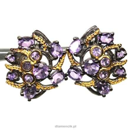 Kolczyki z ametystami