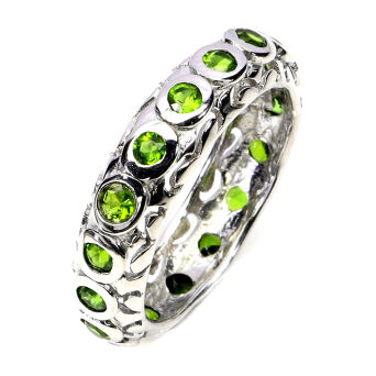 Pierścionek z diopsydami