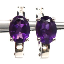 Kolczyki z ametystami