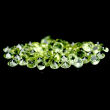Perydot oliwin fasetowany 2,6-2,5 mm 58 szt. - 2